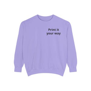 Sweatshirt | Customizable Minimal Text Crewneck | Garment Dyed | unisex sweatshirt | Wilderness Adventure | Nomad Collective image 20