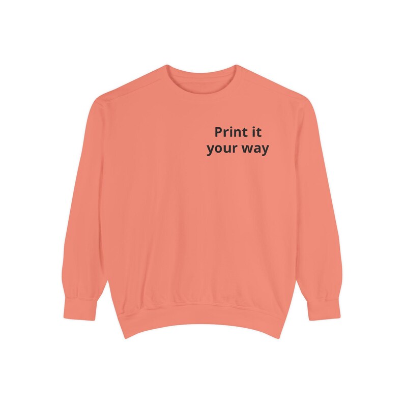 Sweatshirt | Customizable Minimal Text Crewneck | Garment Dyed | unisex sweatshirt | Wilderness Adventure | Nomad Collective image 10