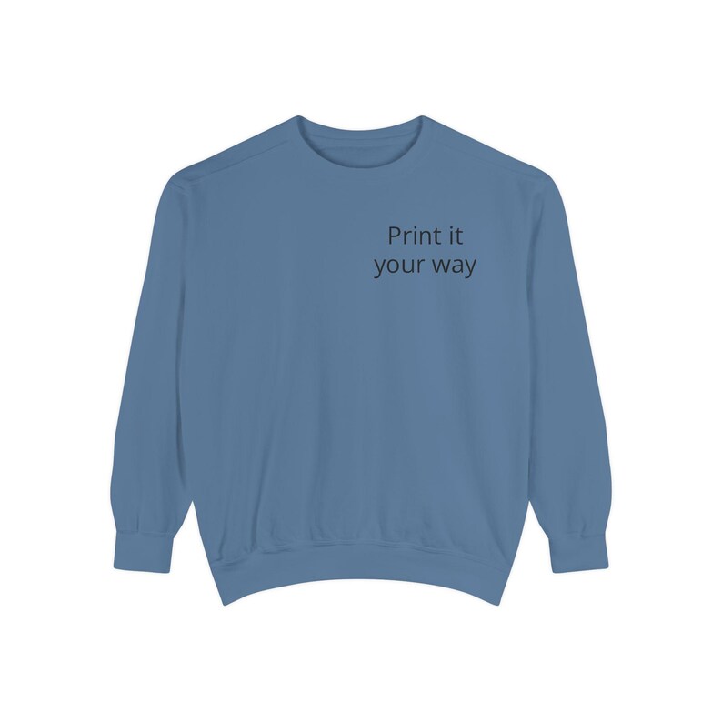Sweatshirt | Customizable Minimal Text Crewneck | Garment Dyed | unisex sweatshirt | Wilderness Adventure | Nomad Collective image 18