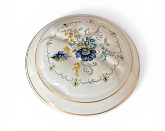 Royal Tara Blue Floral Bone China Trinket Pot – Irish Cottage Decor