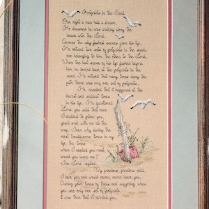 Footprints in the Sand Cross Stitch Pattern II – Inspirational Beach Sampler