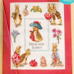 The tale of Benjamin Bunny Cross Stitch Pattern – Beatrix Potter Nursery & Collector Design
