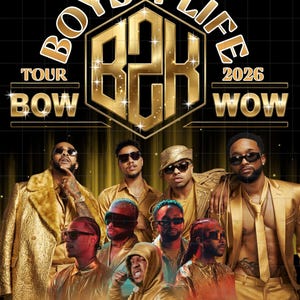Arquivo PNG da turnê Boys4Life do B2K com Bow Wow: Design de camiseta para o show do B2K em 2026 (Download Digital)