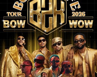 B2K Bow Wow Boys4Life Tour PNG File : B2K Concert 2026 Tshirt Design ( Digital Download)