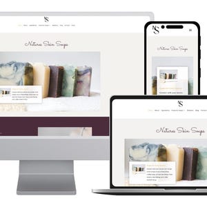 Plantilla web Divi para cuidado de la piel y belleza / Tema femenino de WordPress (Descarga digital)