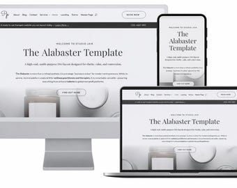 Divi-websitesjabloon | Vrouwelijk wellnessthema | WordPress-lay-outpakket | Website voor coach, therapeut, servicebedrijf