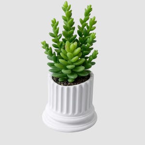 Bloempot en vaas Griekse pijler, moderne multifunctionele plantenbak, kamerplanten, pen, potloodhouder, klassiek Romeinse zuildecor voor bureau, plank
