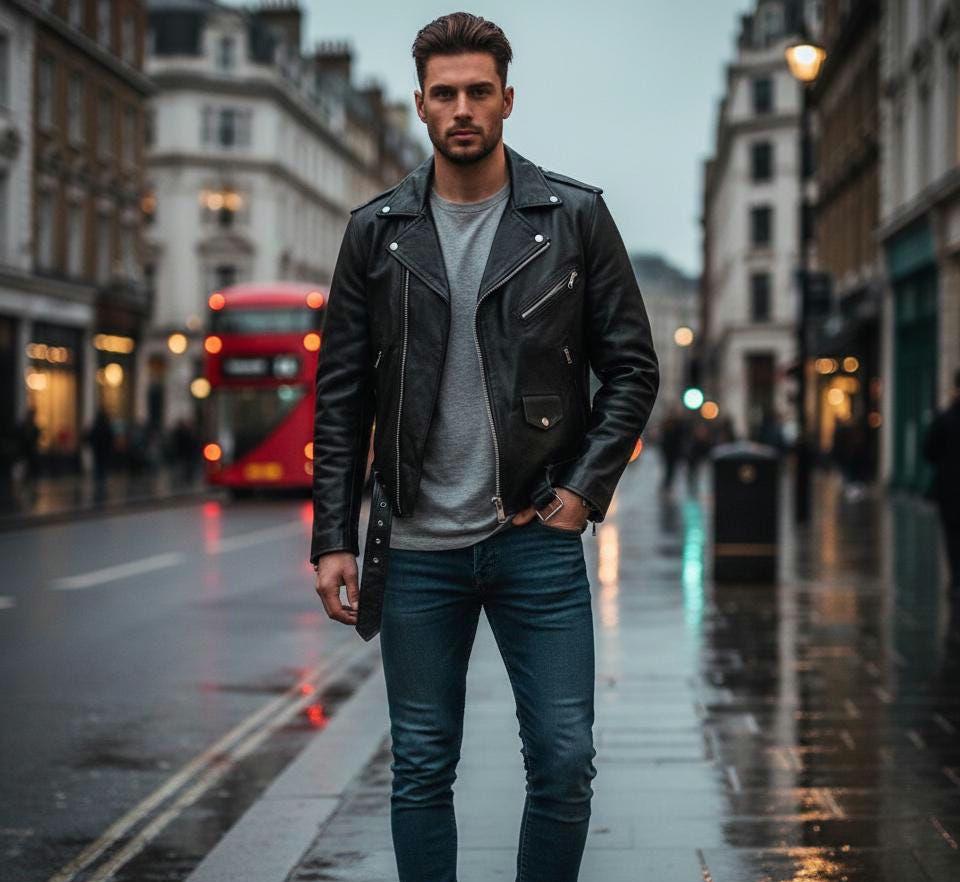 Soho Leather Jacket - Etsy