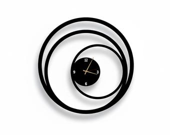 Geometric Metal Clock SVG, Laser Cut Wall Art (Digital Download)