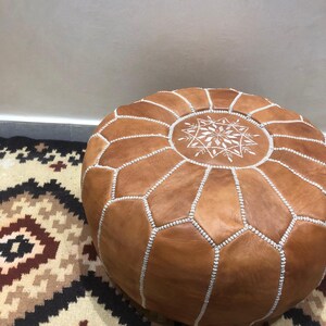 Premium handcrafted Moroccan ottoman.