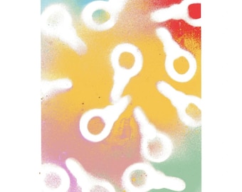 CHUPETAS FOFAS | Imagem pintada à mão em papel Bristol A5, ideal para pendurar ou presentear.