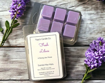 FRESH LILACS Clamshell Wax Melts - Cubes - Snap Bars - Strong Scents - Melting Wax For Warmers - Spring - Summer - Fresh - Floral - Flowers