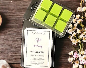 GET AWAY Clamshell Wax Melts - Tarts - Scallops - Cubes - Snap Bars - Strong Scents - Non Foods - Spring - Summer - Scents