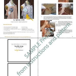 Nursing Cover PDF INSTANT DOWNLOAD Sewing Pattern image 5