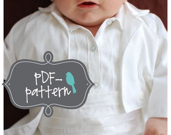 Large Baby Tuxedo PDF (INSTANT DOWNLOAD Sewing Pattern)