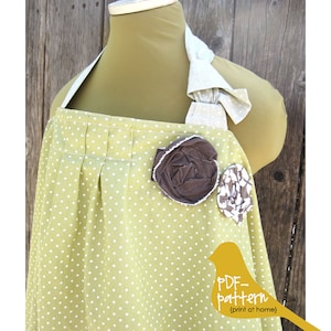 Nursing Cover PDF INSTANT DOWNLOAD Sewing Pattern image 1