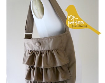 Ruffle Bag PDF (INSTANT DOWNLOAD Sewing Tutorial)