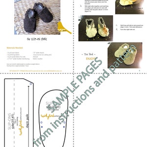 Slip-On Shoe PDF INSTANT DOWNLOAD Sewing Pattern image 4