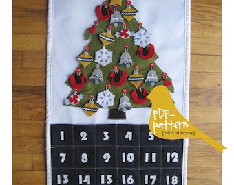 Christmas Advent Calendar PDF (INSTANT DOWNLOAD Sewing Pattern)