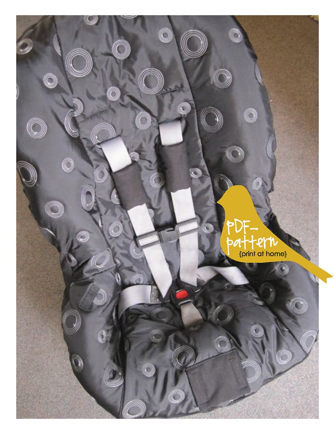 Toddler Car Seat Cover PDF INSTANT DOWNLOAD Sewing Pattern Etsy Canada