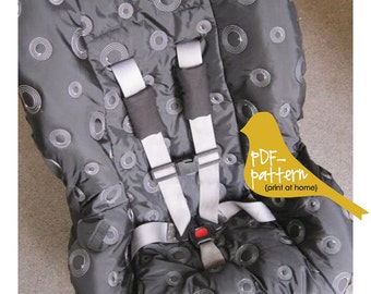 Toddler Car Seat Cover PDF (INSTANT DOWNLOAD Sewing Pattern)