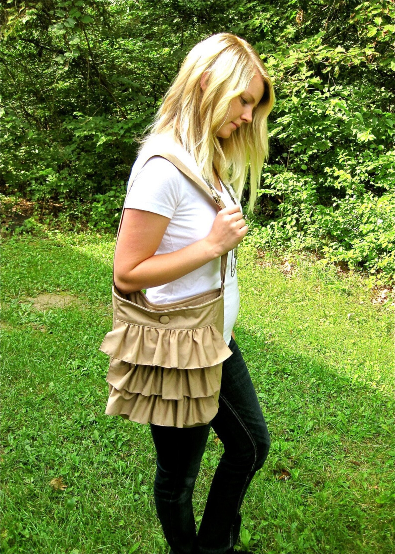 Ruffle bag pdf instant download sewing pattern etsy