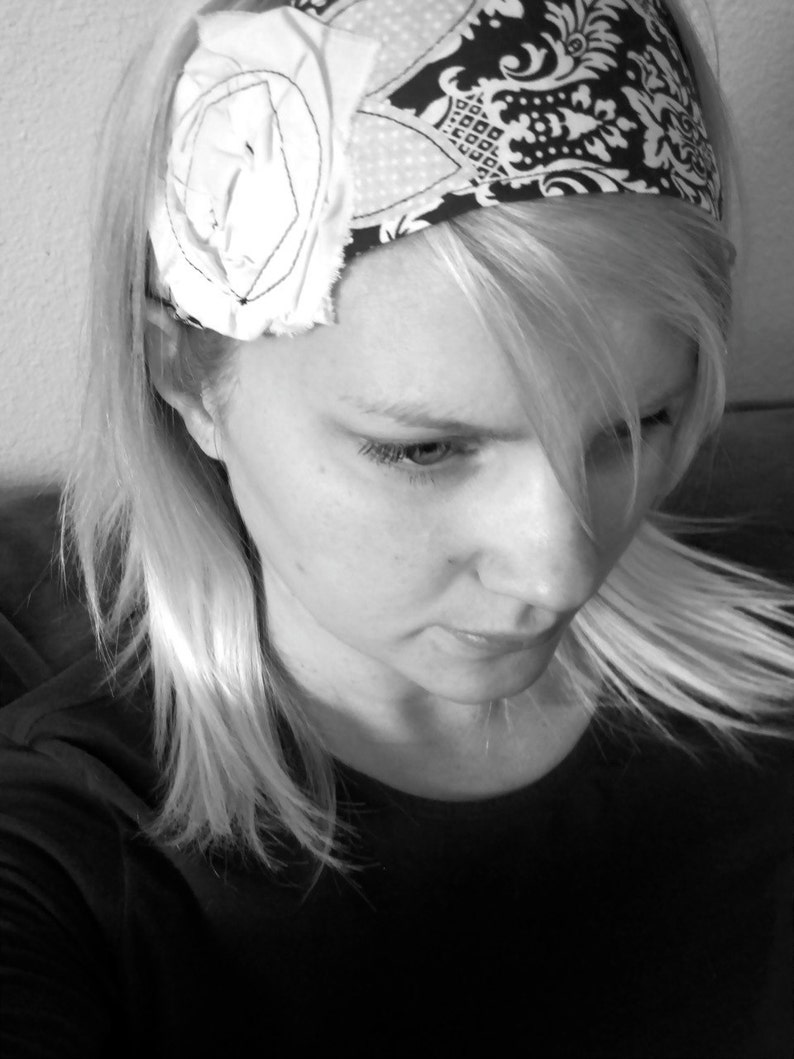 Fabric Flower Headband PDF INSTANT DOWNLOAD Sewing Pattern image 2