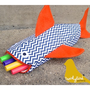 Fish Pencil Holder PDF (INSTANT DOWNLOAD Sewing Pattern)