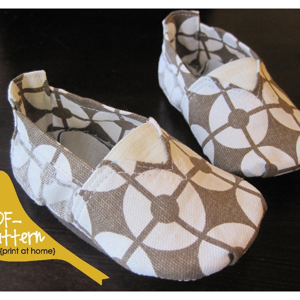 Canvas Shoe PDF (INSTANT DOWNLOAD Sewing Pattern)