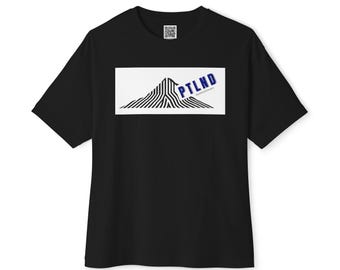 Camiseta Mt. Hood / Gráfico geométrico de la montaña de Oregón / Camiseta Portland PNW / Camiseta unisex de algodón grueso