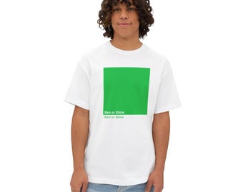 Camiseta Green Box "Llueva o truene" / Ropa gráfica minimalista moderna de Oregón