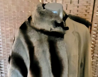 Men's FAUX  Fur  cape, scarf