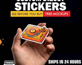 Custom Vinyl Logo Stickers  · Waterproof Vinyl · Free Design