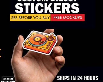 Custom Vinyl Logo Stickers  · Waterproof Vinyl · Free Design