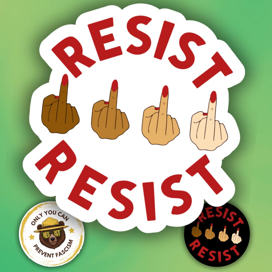 Resist Stickers – Political Activist Stickers, Protest Decals - Etsy