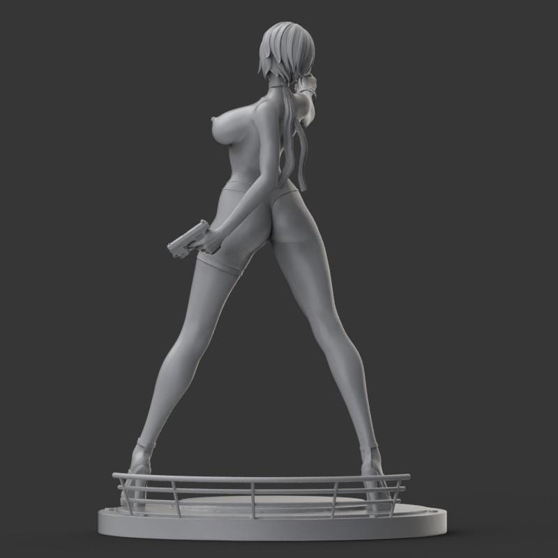 Spy Girl NSFW STL File | Femme Fatale Assassin Pinup 3D Print Model ...