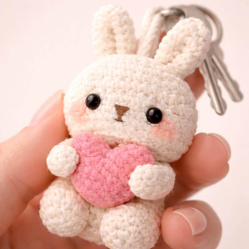 Amigurumi Bunny Keychain Pattern