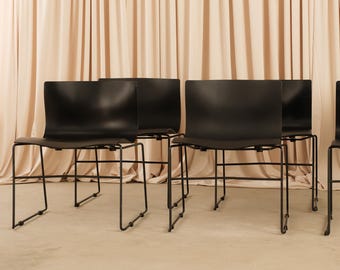 Vintage Handkerchief Stacking Chairs by Lella & Massimo Vignelli for Knoll, Set of 6