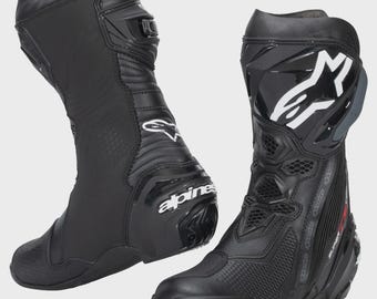 Alpinestars Supertech R Motorcycle Racing Boots Biker Gear Protective Leather Sportbike Riding Boots