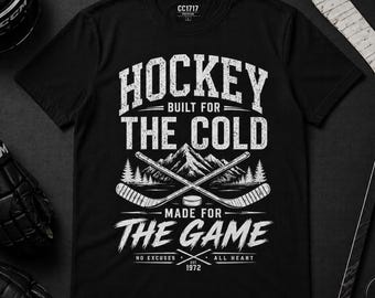 Hockey Goalie Shirt Built For The Cold Made For The Game, Ice Hockey Goalie Tee, Goalie Gift, Hockey Dad Shirt, Vintage Hockey Tee