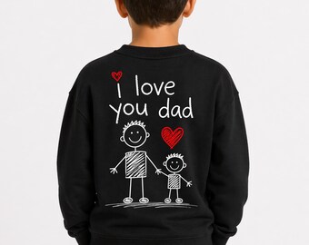 Kids I Love You Dad Shirt, Father Son Matching Outfit, Gift From Kid