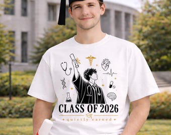 Medical Graduation Shirt Class of 2026, Future Doctor Shirt, Male Med Student Gift, Doctor Graduation Tee
