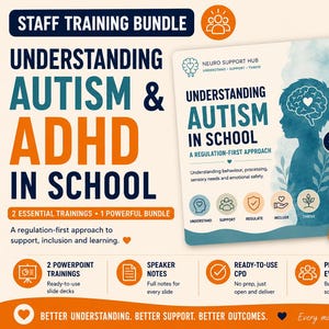 Pacchetto formativo per il personale su autismo e ADHD / Formazione continua per insegnanti della scuola primaria (Regulation First) / Formazione sulla neurodiversità per gli insegnanti