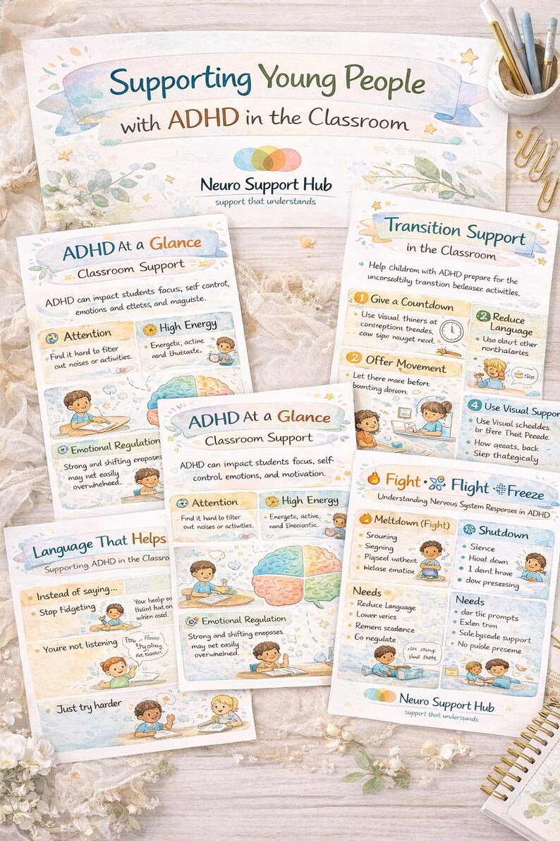 ADHD Classroom Strategies Printable Pack | Teacher SEN Support (14 ...