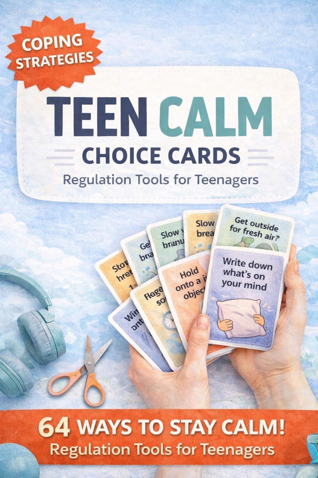 Teen Emotional Regulation Cards | Anxiety & Coping Skills for Teens ...