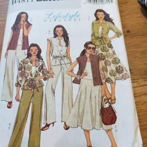 Vintage butterick-naaipatroon, rok, broek, buste 38-44