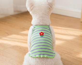 Small Dog Summer Shirt | Lightweight Soft Puppy Clothes | Breathable Pet Apparel