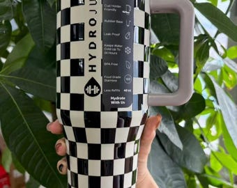 Engraved 40 Oz Stainless Steel Traveler Tumbler Lattice Print