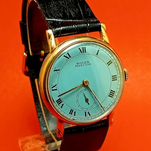 Vintage & fine rolex marconi manual wind movement 1950 wristwatch