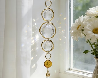 Memorial Urn Suncatcher, Pet Memorial Windchime, Hanging Decor Human Ashes Keepsake, Rainbow Maker